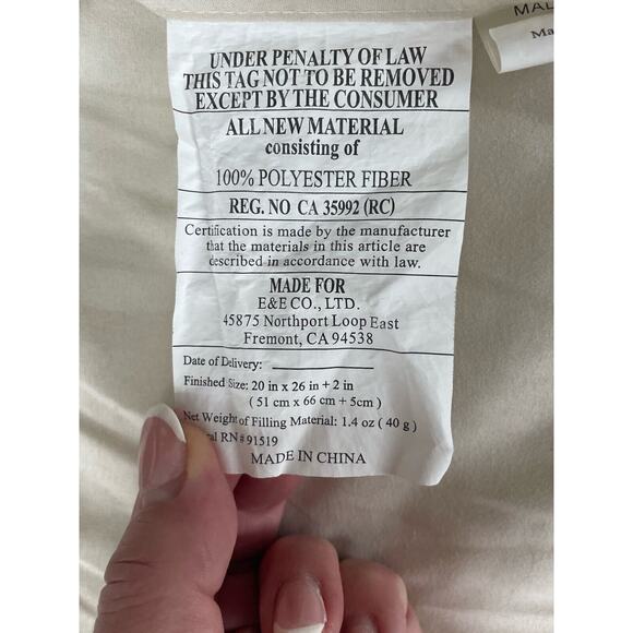 Madison Park Pillow Sham Ivory Quilted Velvet Ruffle Edge Bedding Cream - Picture 5 of 6